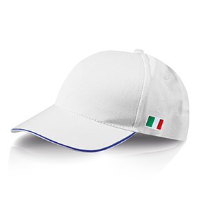 Cappellino con bandiera ricamata ITALIA-2
