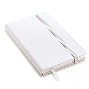 NOTY-M Quaderno promozionale A5 con elastico e copertina rigida