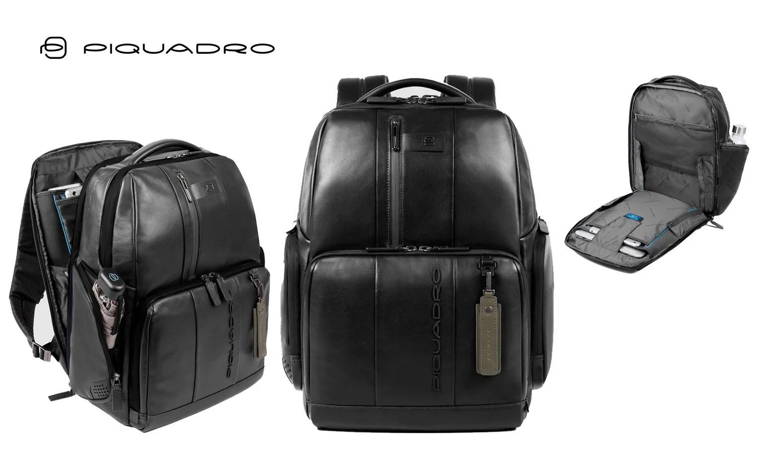 Zaino Uomo Fast-Check Porta Computer In Pelle Piquadro