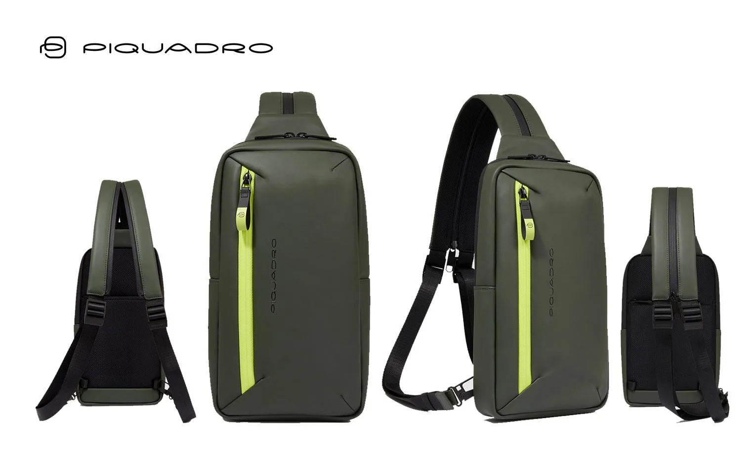 Zaino Monospalla Intessuto Gommato Piquadro