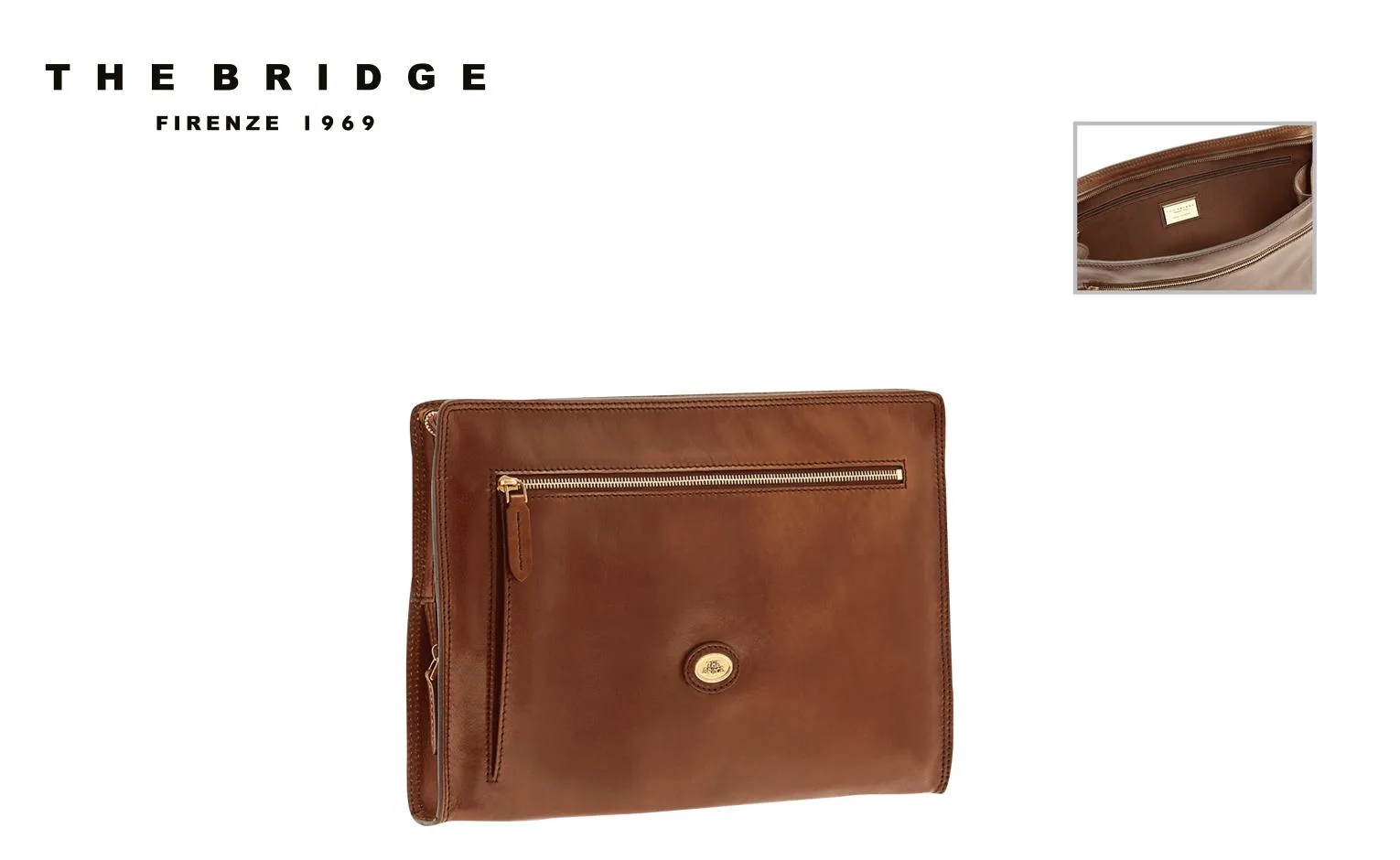 Necessaire Sottobraccio In Pelle Bovina 38X27X5 Cm