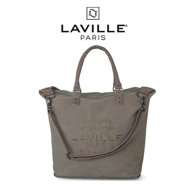 Borsone In Cotone Delave' Ed Ecopelle - Laville