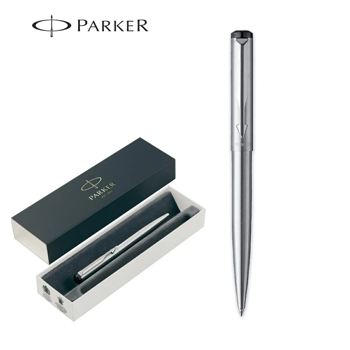 Penna A Sfera Parker Vector In Acciaio Inossidabile
