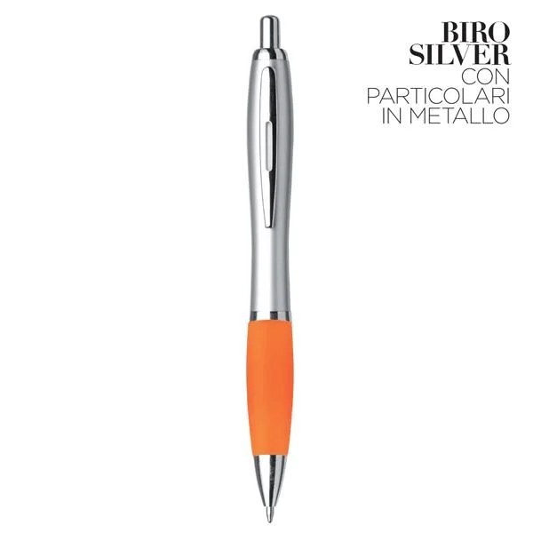 New York - Penna A Sfera In Plastica Silver