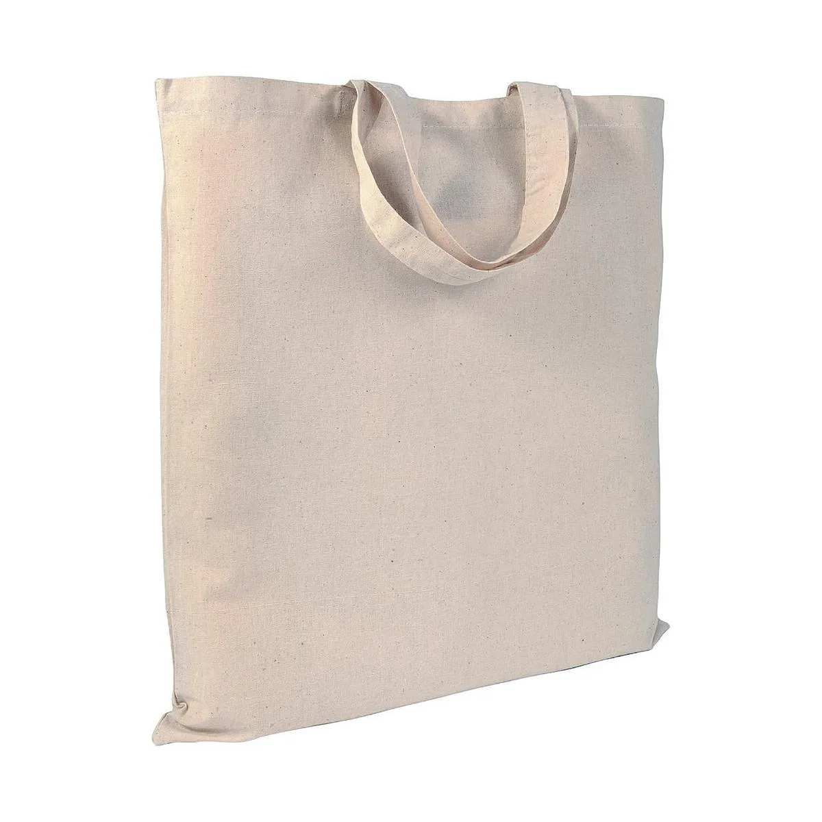 Borsa Shopping In Cotone Manici Corti