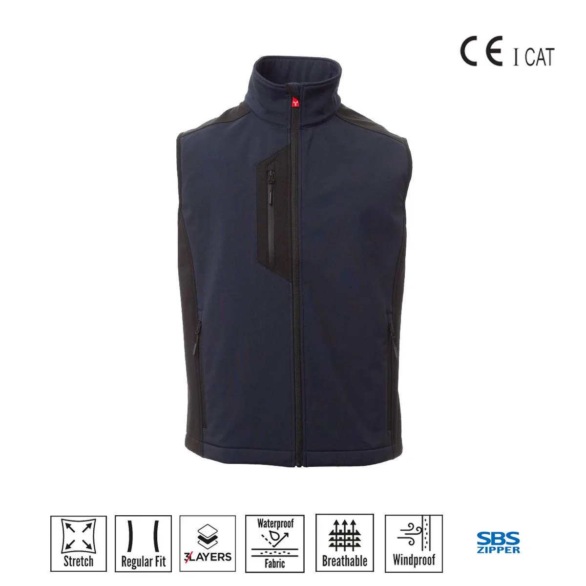 Cork Gilet Soft Shell 3 Strati Payper
