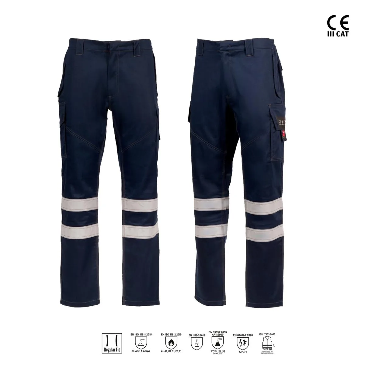 Defence Reflex Pantalone Con Bande Retroriflettenti Payper