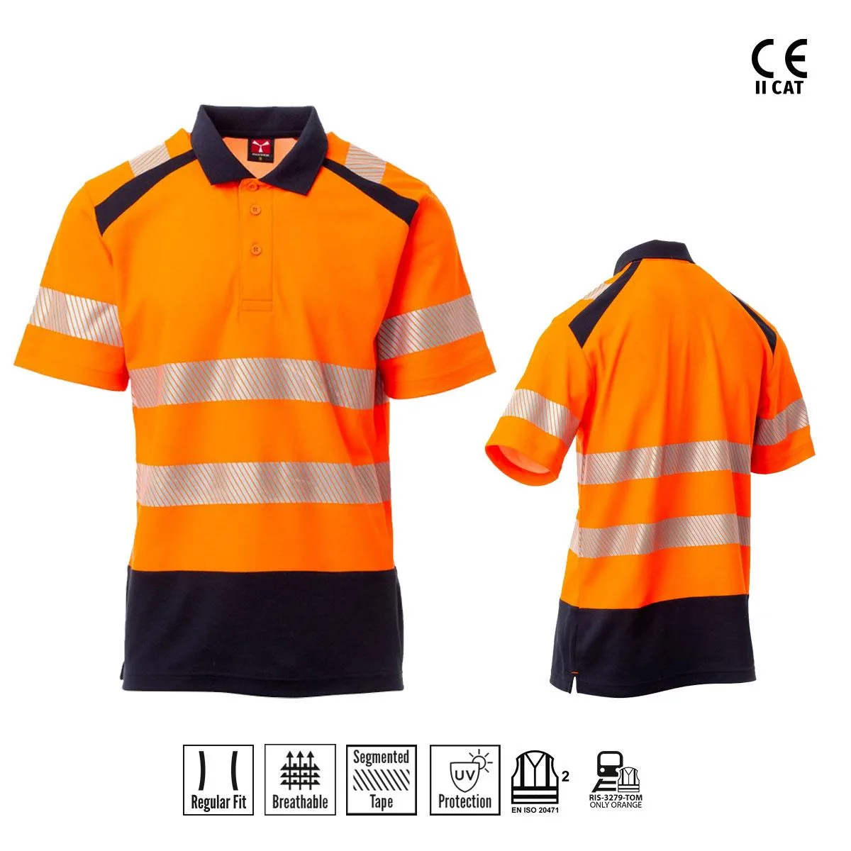 Road Polo M/C Bicolore Alta Visibilità Payper