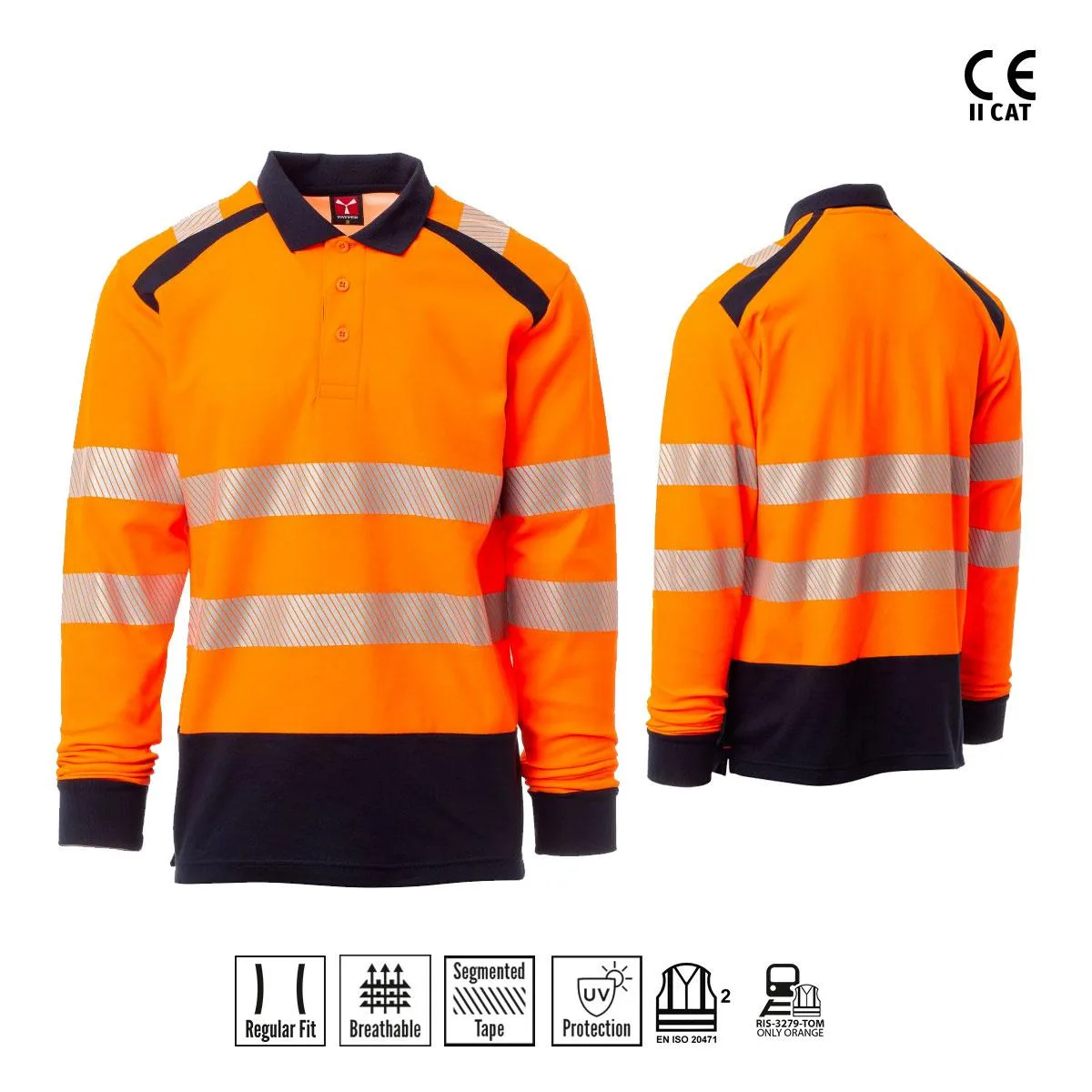 Road Winter Polo M/L Alta Visibilità Payper
