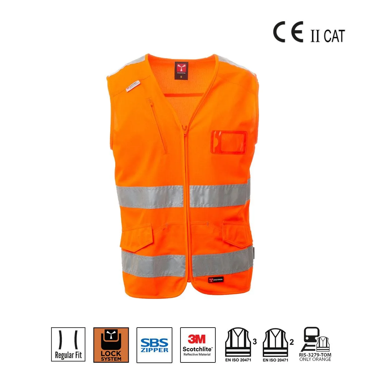 Expert Gilet Alta Visibilita' Con Bande Payper