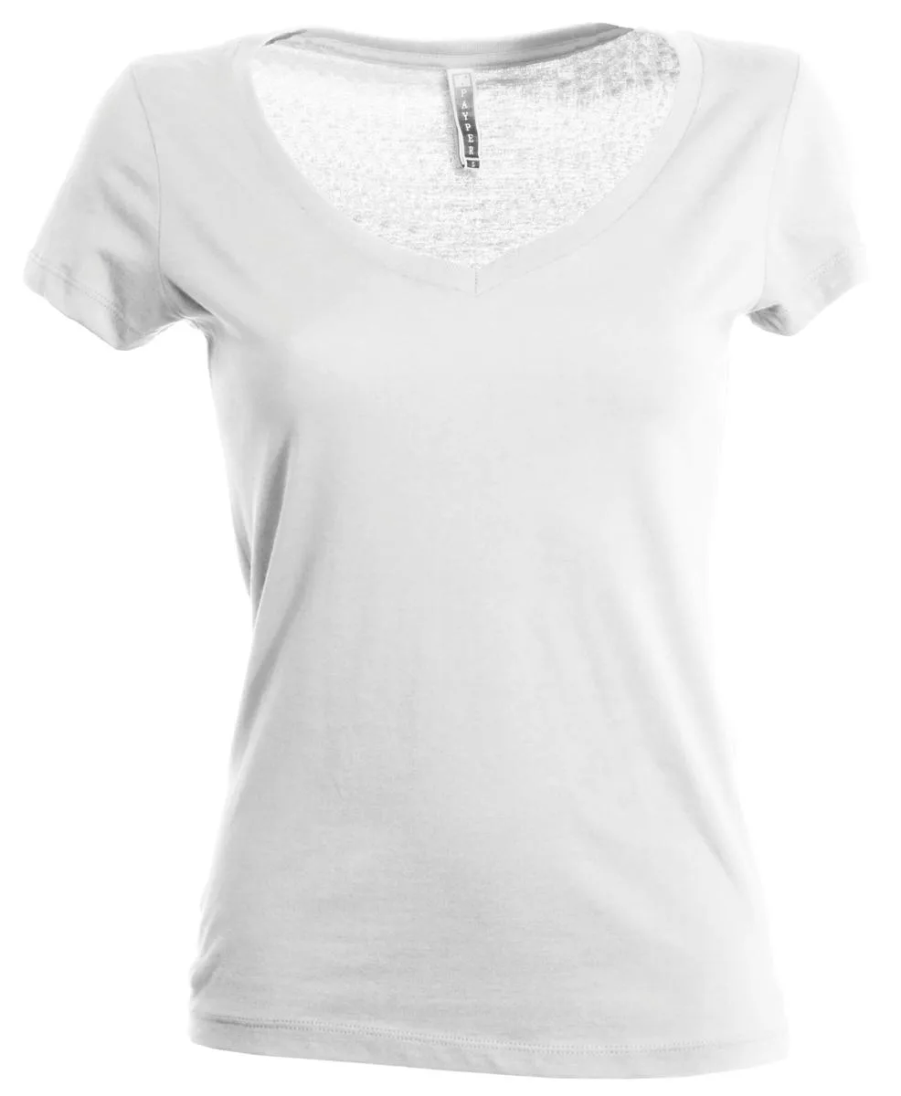 Fencer T-Shirt Donna Manica Corta Collo A V Payper