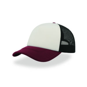 CAPPELLO VISIERA CURVA 5 PANNELLI MESH POSTERIORE