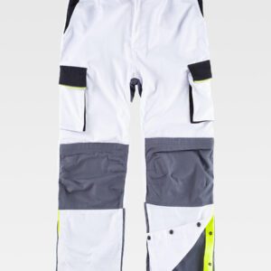 PANTALONE DA LAVORO MULTITASCHE PROTEZIONE ALLE GINOCCHIA RINFORZI NEI GLUTEI