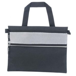 BORSA PORTADOCUMENTI NERA PART. SILVER