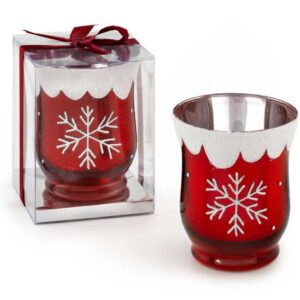 PORTACANDELA “FIOCCO DI NEVE” – 90x108mm