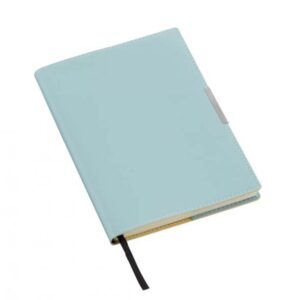 NOTEBOOK AZZURRO CON PIASTRINA/80 sheets