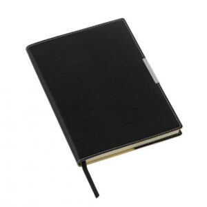 NOTEBOOK NERO CON PIASTRINA/ 80 sheets