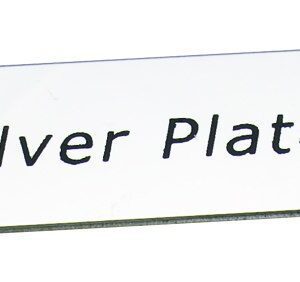 PIASTRINA MARCHIO “SILVER PLATED”