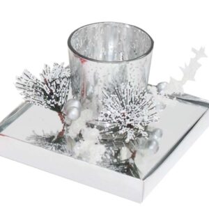 CANDELA BICCHIERE ARGENTO – 122×122 h 90