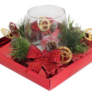 BICCHIERE CON CANDELA – 183×183 h 110 mm
