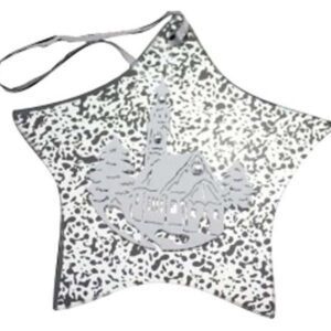 DECORAZIONE IN VETRO “STAR” – h 90mm