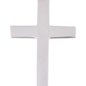 PENDENTE ACCIAIO CROCE – 29×52 mm