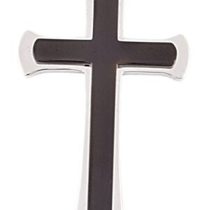 PENDENTE ACCIAIO CROCE – 28×47 mm
