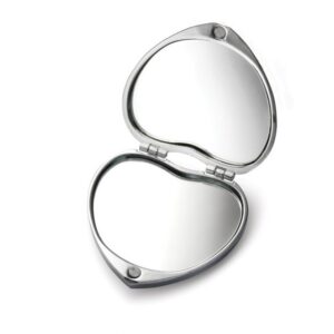 SPECCHIETTO ‘CUORE’ – CROMATO – 52X52 MM