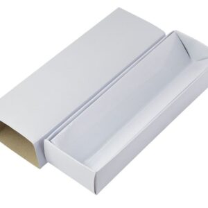 BOX CARTONCINO BIANCO 18X5.5X3CM -NO PEN