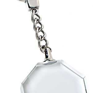 PORTACHIAVI VETRO OTTAGONO 40×40 mm