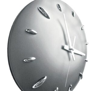 OROLOGIO MURO PLASTICA GRIGIO d=285 mm