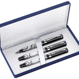 BOX PENNA TRIPLO VELLUTO BLU – NO PENNA