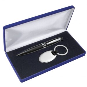 SET PENNA PORTACHIAVI CROMATO