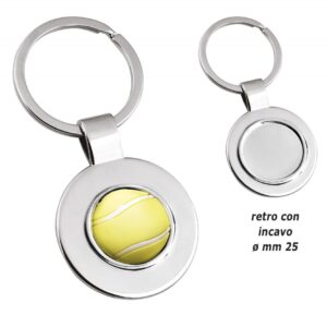 PORTACHIAVI – TENNIS – CON INCAVO