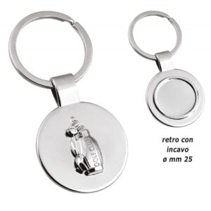 PORTACHIAVI DECORO SACCA GOLF C/INCAVO