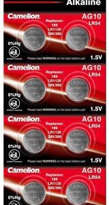 BATTERIA A BOTTONE ALKALINA AG10 / LR54