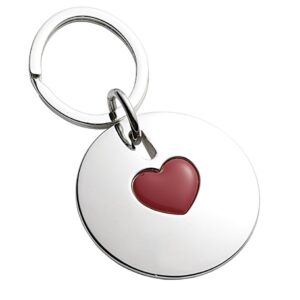 PORTACHIAVI  ROTONDO CON “CUORE”