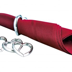 PORTATOVAGLIOLO  “CUORE”  (SET 4 PZ)