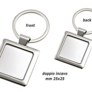 PORTACHIAVI CON DOPPIO INCAVO 25×25 MM