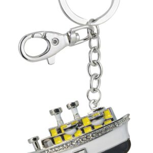 PORTACHIAVI NAVE CON STRASS – NO BOX