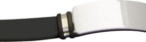 BRACCIALE SILICONE NERO E ACCIAIO