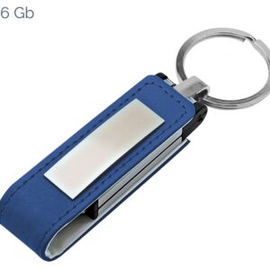 USB PELLE BLU 22×105 mm