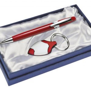 SET PENNA  E PORTACHIAVI – RED