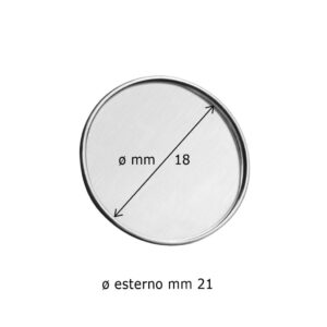 PIN BADGE METALLO 21/18 mm