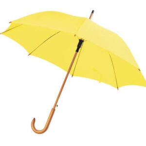 OMBRELLO GIALLO MANICO LEGNO d=105 cm