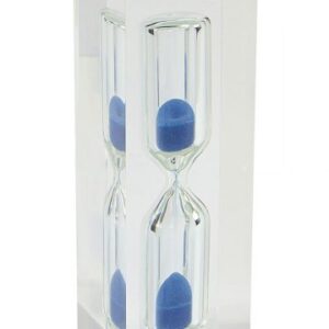 CLESSIDRA PLEXI SABBIA BLU- H 8cm NO BOX