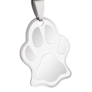PENDENTE ACCIAIO ZAMPA – 22×30 mm