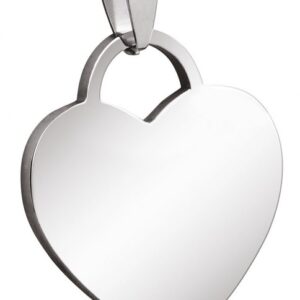PENDENTE ACCIAIO CUORE 35x30mm