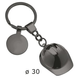 PORTACHIAVI ELMETTO CASCO BRUNITO d=30mm