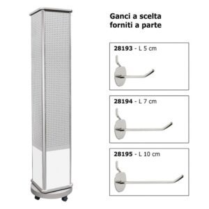 ESPOSITORE PORTACHIAVI GIREVOLE h174 cm